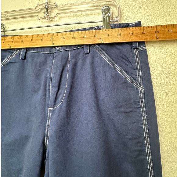 NWT G1 Goods Paper Boy Pant Navy Work Jeans Women’s Size 10 Straight - Picture 10 of 12